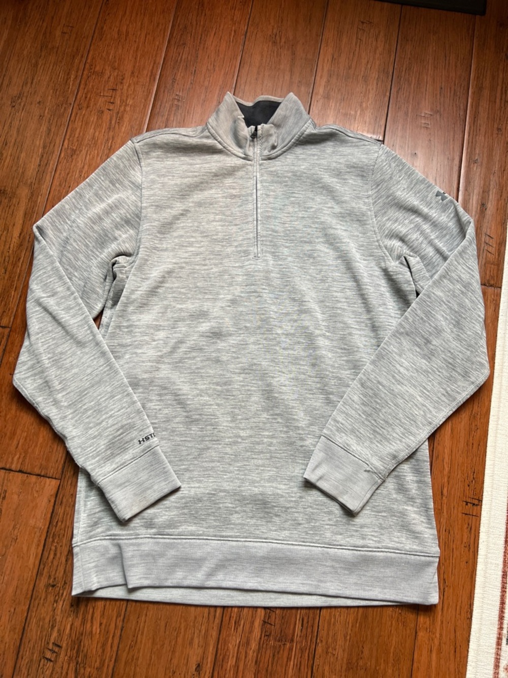 Men's Under Armour Half-Zip Heather Gray Performance Sweater Sz. Medium